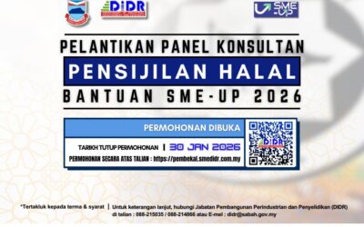 Permohonan Panel Konsultan DIDR bagi Program Bantuan SME-UP 2026 dalam Kategori Pensijilan Halal
